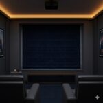 Luxe Velvet Roman Blind - Midnight Blue - Image 4